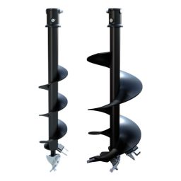 Kanga 2 Series Augers for mini loaders with single and double cutting heads, available from BPF Equipment Adelaide.