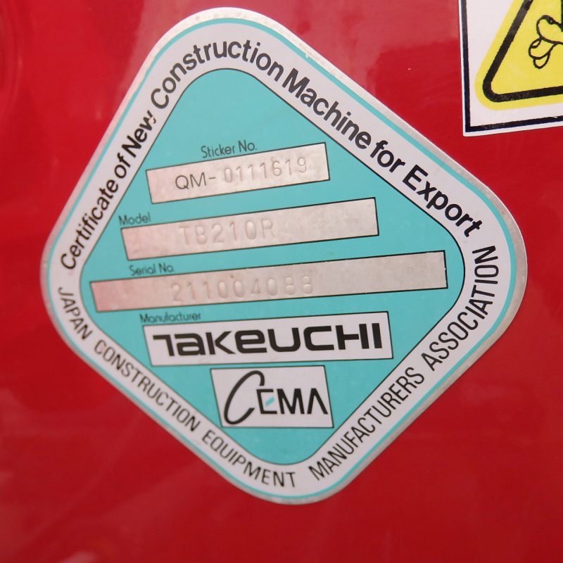 Takeuchi TB210R Excavator - Image 6