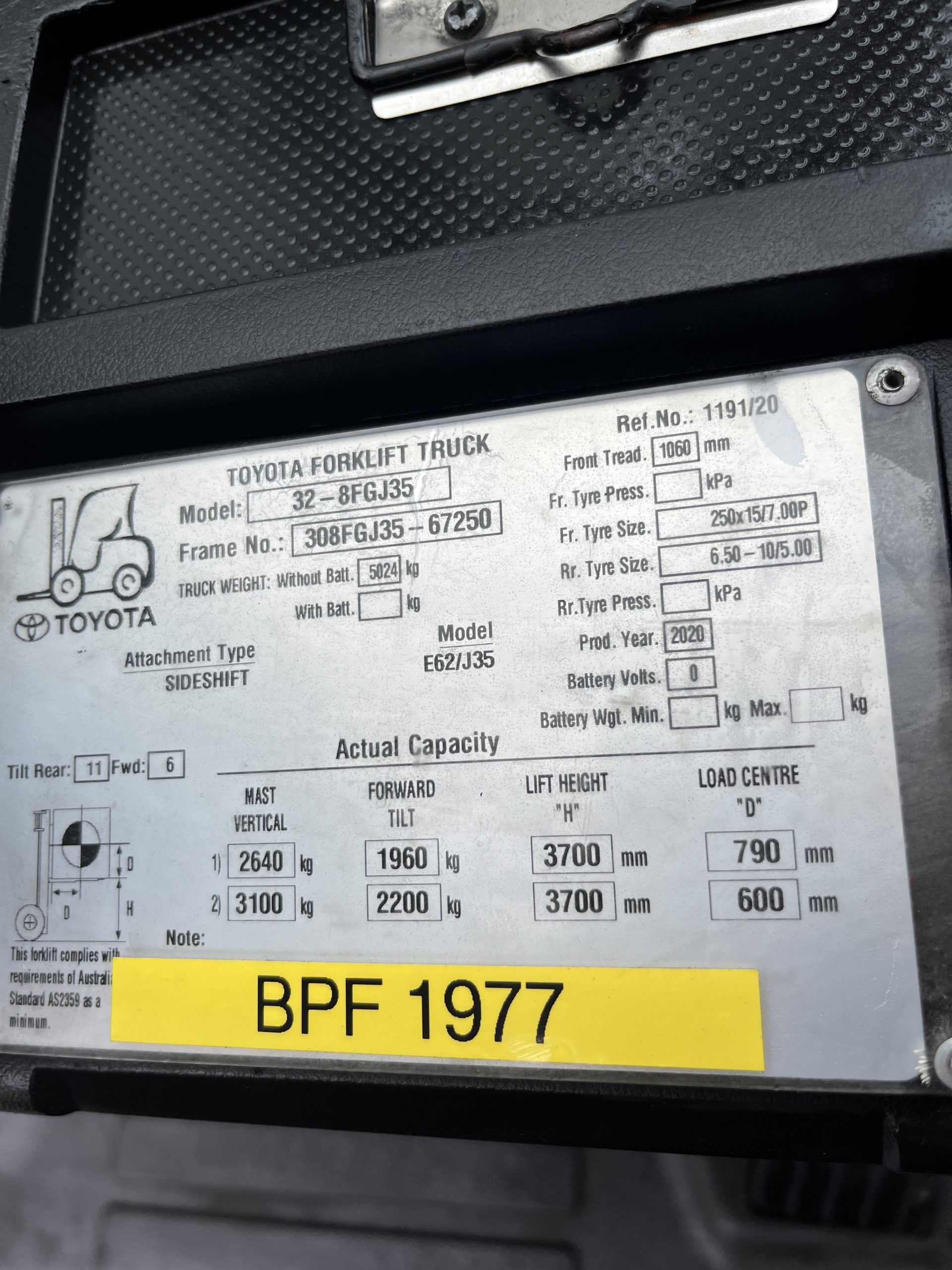 Used 3.5 Tonne Forklift - Image 9