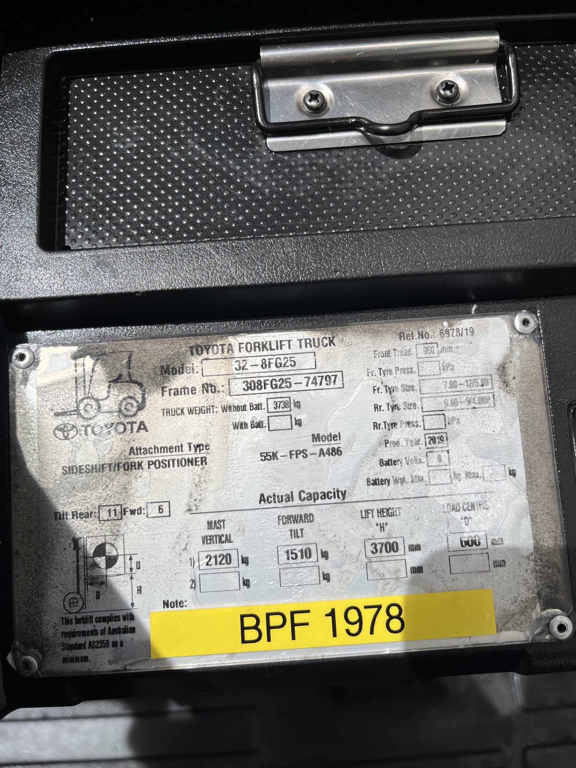 Used Toyota 2.5 Tonne Forklift - Image 13
