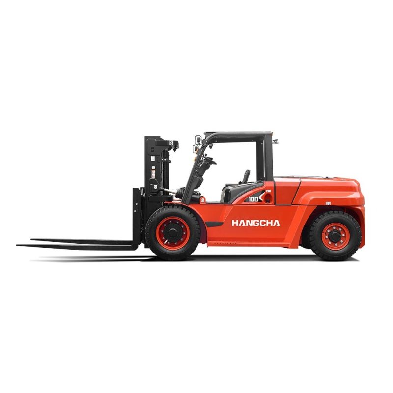 Side profile of Hangcha X Series 10t diesel container forklift